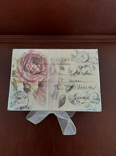 Μπομπονιέρα Κουτάκι *Carte Postale Roses*