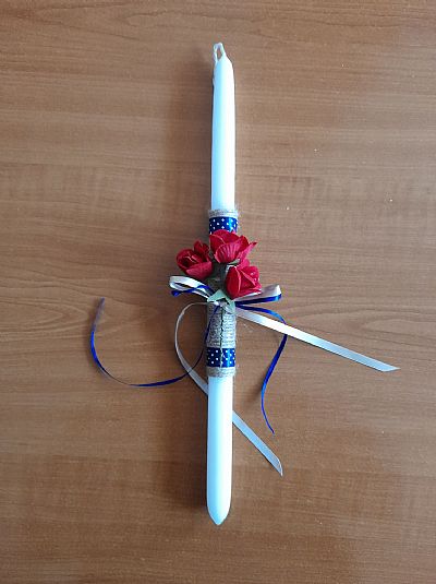 Γυναικεία Κομψή Λαμπάδα με λουλούδια