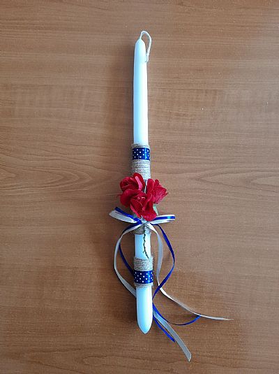 Γυναικεία Κομψή Λαμπάδα με λουλούδια